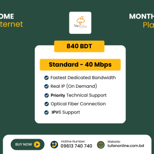 Tufan Standard – 40 Mbps Home Internet